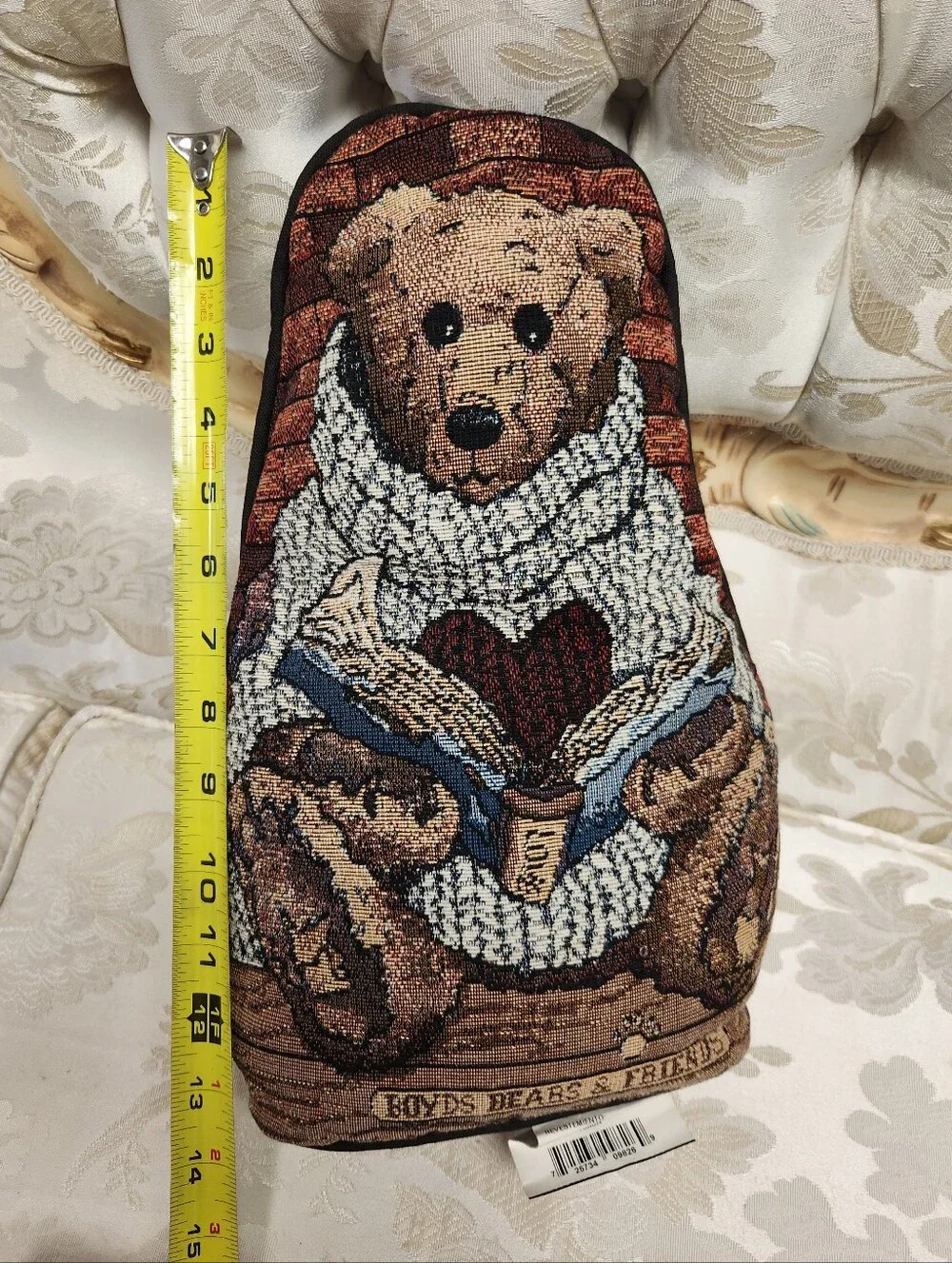 Boyd's Bear & Friends Tapestry Wilson Doorstop & Afternoon Tea Ornament Decor